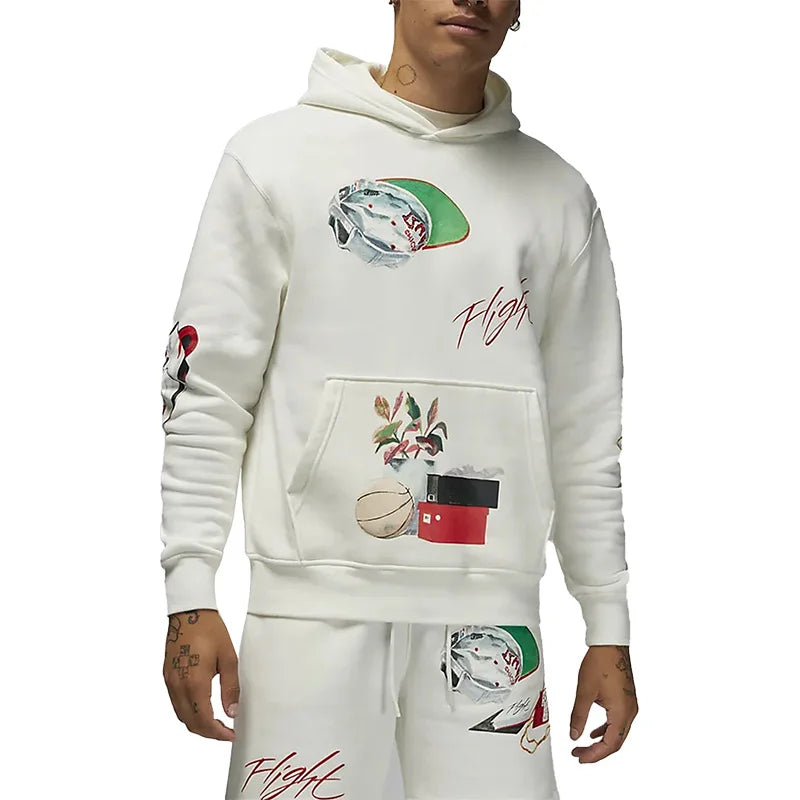 Nike genuine Air Jordan men's casual fleece hooded sweatshirt DQ8044-133