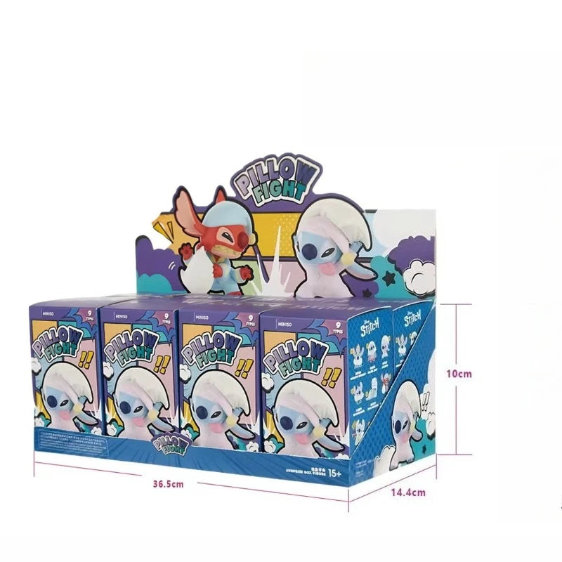 New Cartoon Disney Stitch Needle Pillow Battle Series Blind Box Action Figure Decor Ornament Cute Needle Doll Toy Birthday Gifts