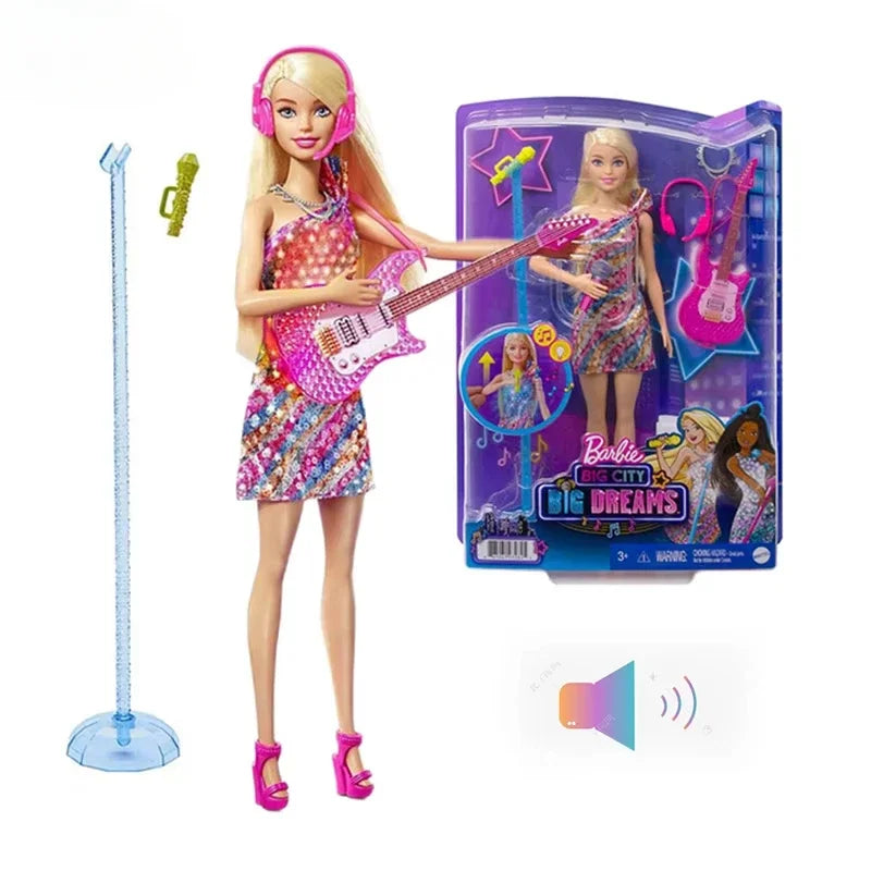 Barbie Big City Big Dream Malibu Backstage Dressing Room Social Toy Dolls for Girls Accessories Interaction Play House Gift