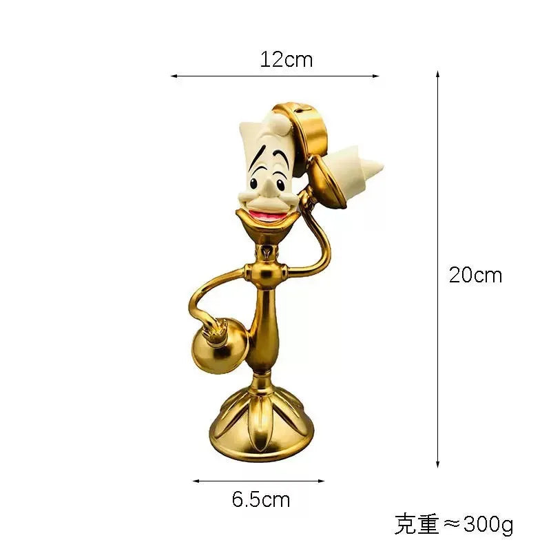 Disney Beauty And The Beast Cogsworth Mr Clock 24cm Action Figure Figurine Collection Decoration Toys Pvc Model Christmas Gifts