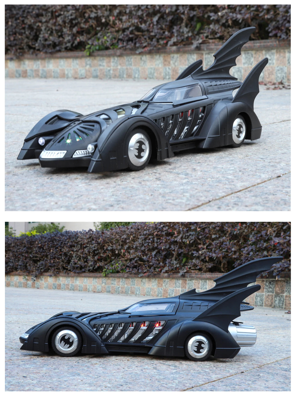 Spray 1:24 Batmobile 1955 1989 Tumbler Alloy Metal Diecast Model Car The Dark Knight Trilogy Sound Light Ornaments Birthday Gift