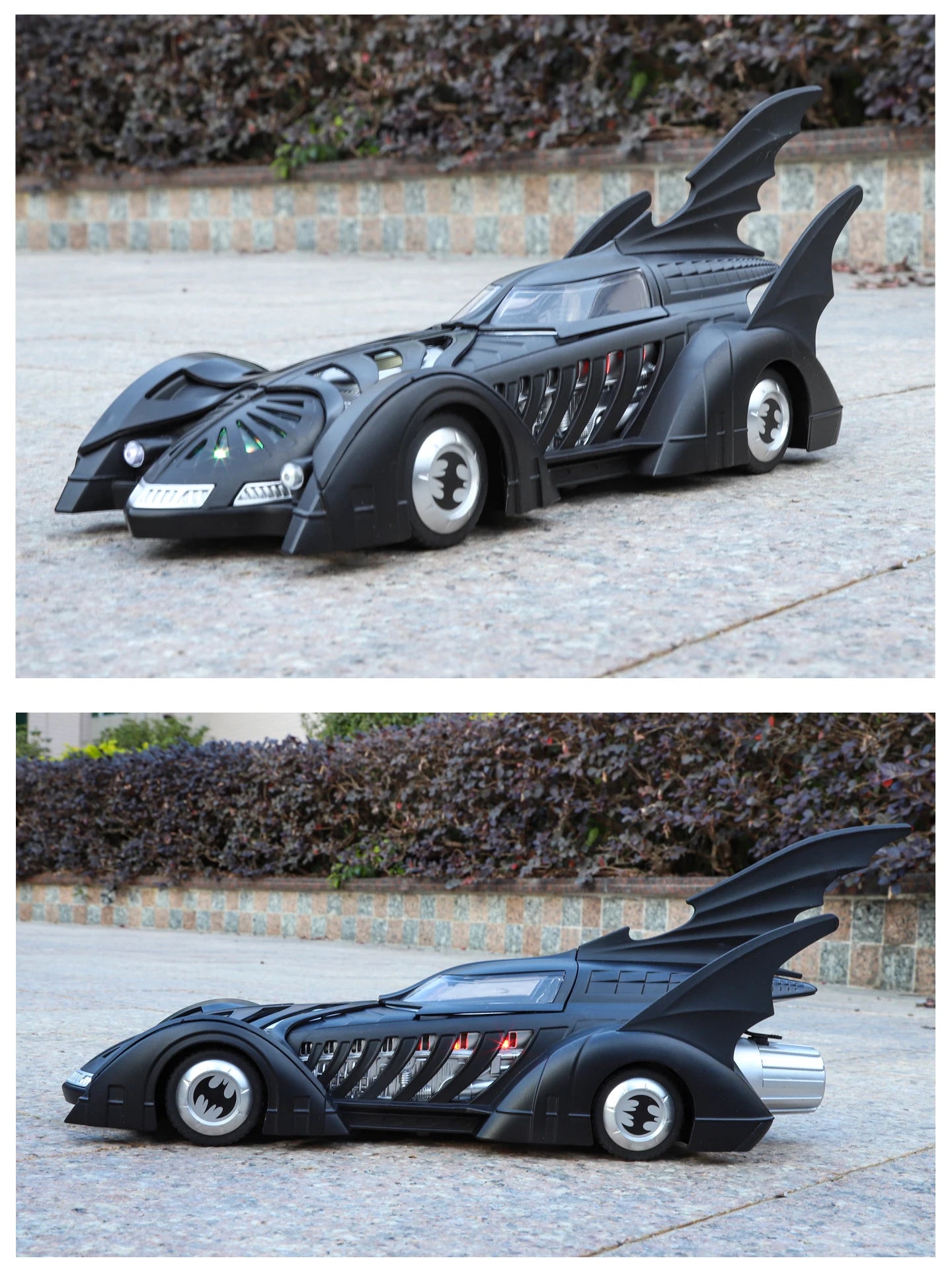 Spray 1:24 Batmobile 1955 1989 Tumbler Alloy Metal Diecast Model Car The Dark Knight Trilogy Sound Light Ornaments Birthday Gift