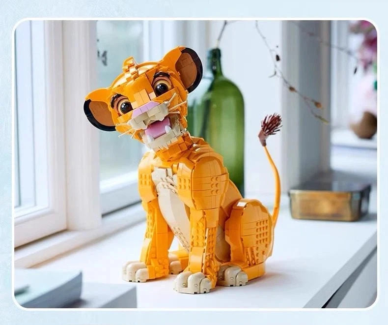 Disney The Lion King Classic Movie Series 29cm Simba Model Building Blocks Children's Boys and Girls Toy Gift Set