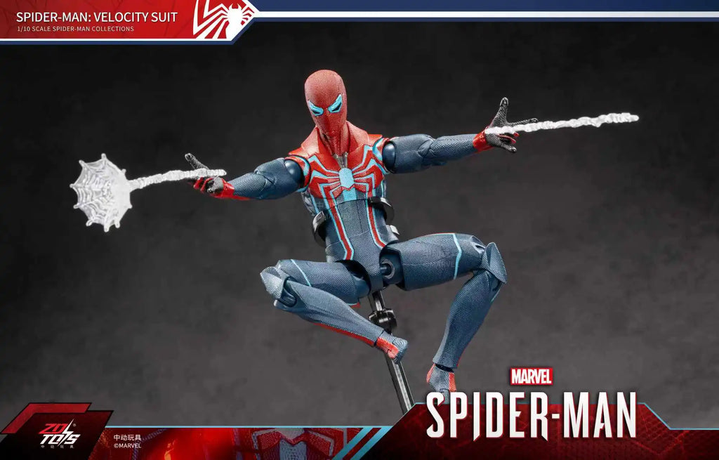 Marvel Avengers Spider-Man Speed Suit Action Figure Toy Display Case Poseable Model Figurine Collectible Birthday Gift