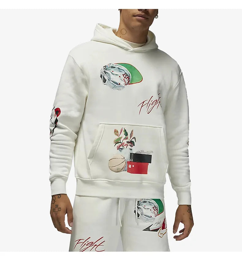 Nike genuine Air Jordan men's casual fleece hooded sweatshirt DQ8044-133