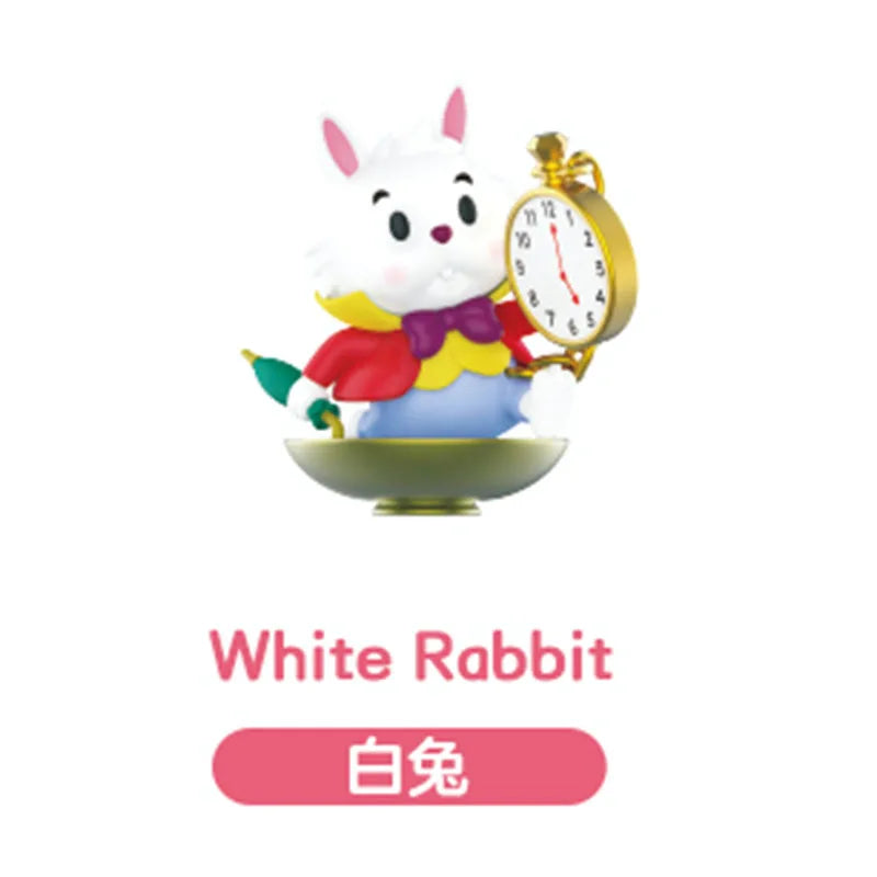 Disney Alice in Wonderland Mad Hatter Cheshire Cat Queen of Heart Tweedle Dee March Hare White Rabbit Action Figure Toys