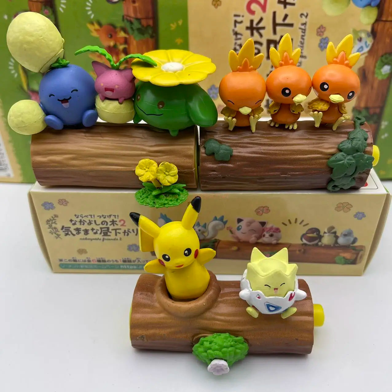2025 Hot Toys Rement Pokemon Friendship Wood Pikachu Fat Ding Surprise Blind Box Desktop Decoration Children'S Birthday Gift Toy