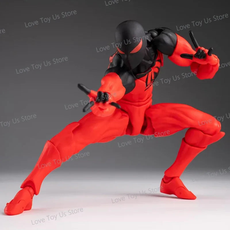 Mess Toys Spider-Man Symbiote Suit & Scarlet Spider Anime Action Figures - Collectible Gift Set