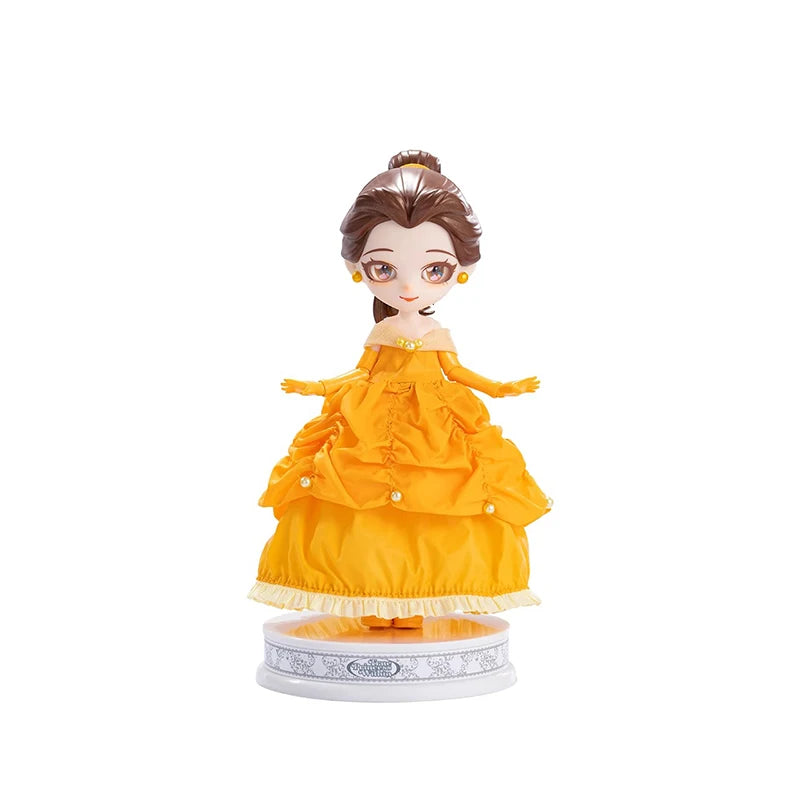 Disney Frozen Q Posket Action Figure Toys Cute Jointed Doll Elsa Snow White Belle Ariel Princess DIY Kids Girl Toy Birthday Gift