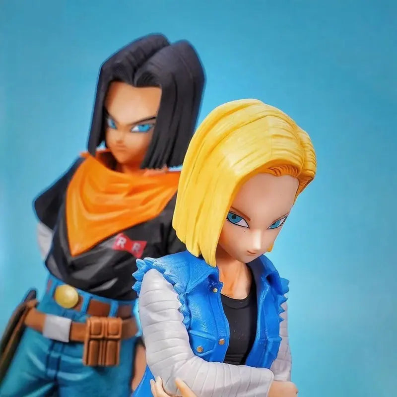 Anime Figurine Dragon Ball Z Android 17 18 Figure PVC Action Figures Statue Desktop Decoration Anime Peripheral Collection Toys