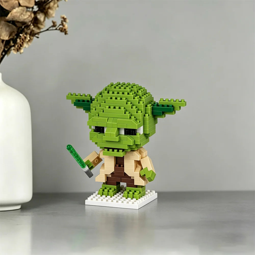 Disney Star Wars Micro Particle Building Blocks Darth Vader Yoda Stormtrooper Mini Bricks DIY Assembled Model Toys Creative Gift