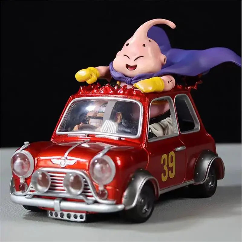 12cm Dragon Ball Z Fat Buu Anime Figures Majin Buu Figurine Mr. Satan Drive Car Pvc Statue Collectible Model Decoration Gift Toy