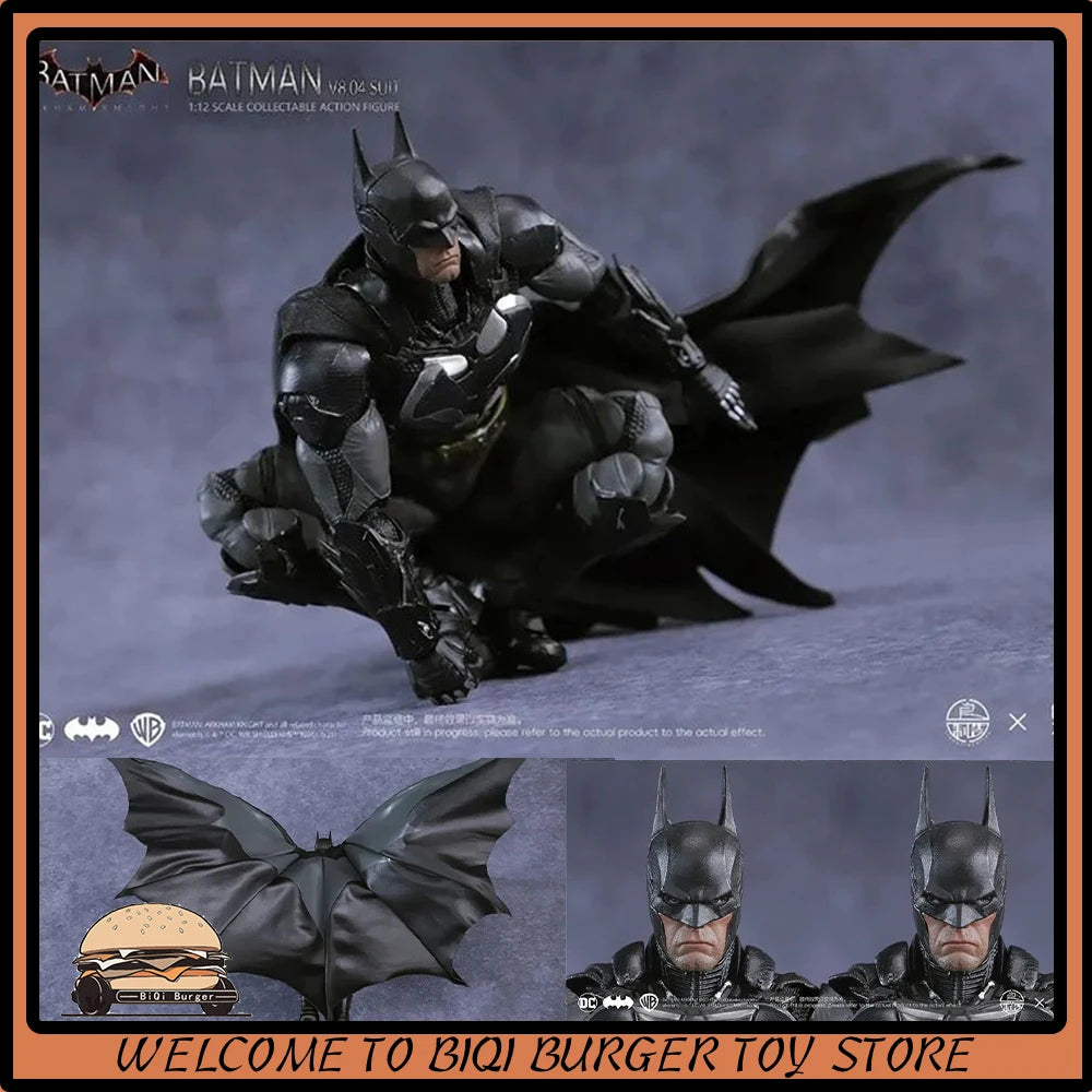 Original LPZZ Toys Arkham Knight Figure V8.04 Suit Batman Action Figures 002 Deathstroke DC Multiverse Superman 1/12 Statue Gift