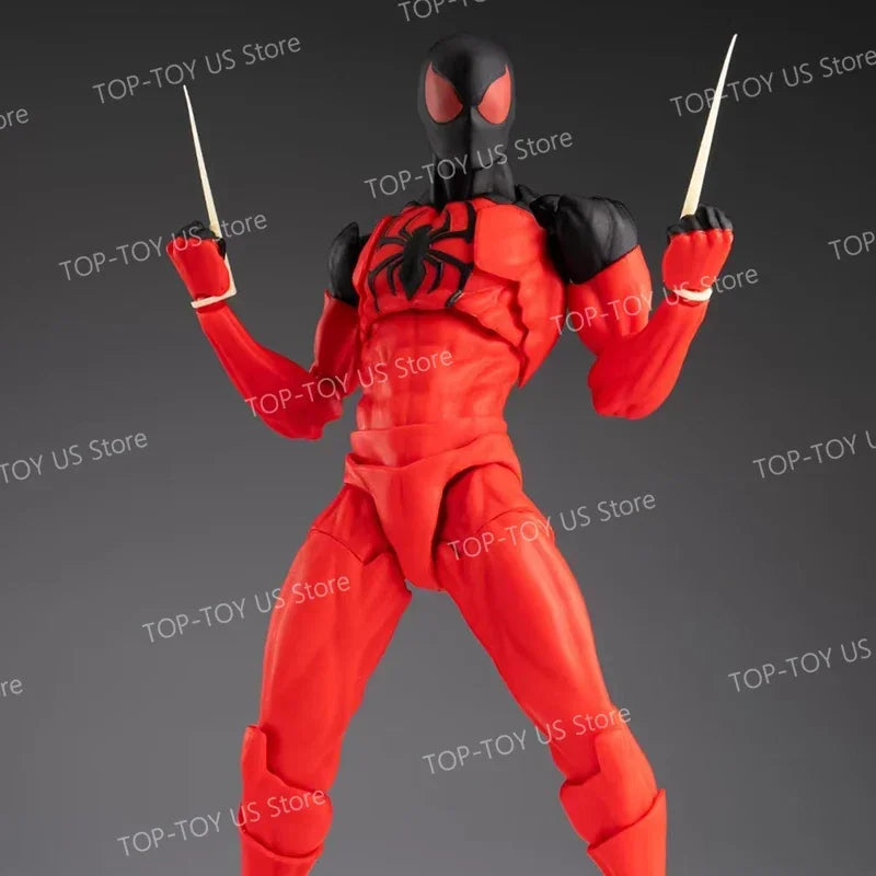 Mess Toys Spider-Man Symbiote Suit & Scarlet Spider Anime Action Figures - Collectible Gift Set
