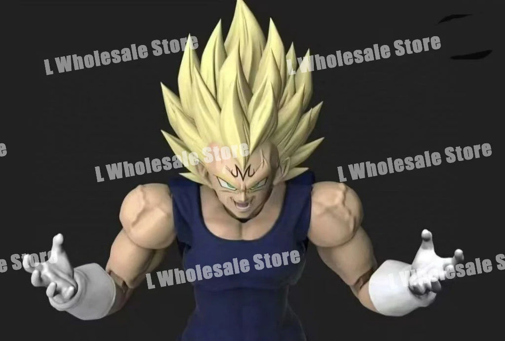 Black Hole & TK Dragon Ball Z SHF Super Saiyan SSJ Majin Vegeta Full Power Battle Damage Anime Action Figures Models Gifts Toys