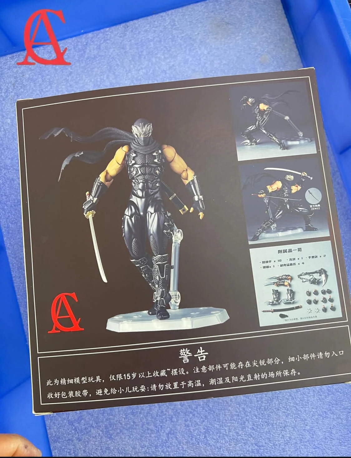 AC Factory Toys Ninja Gaiden Ryu Hayabusa Action Figures Kaiyodo Revoltech Figurine Ko Model Kids Gift Toys