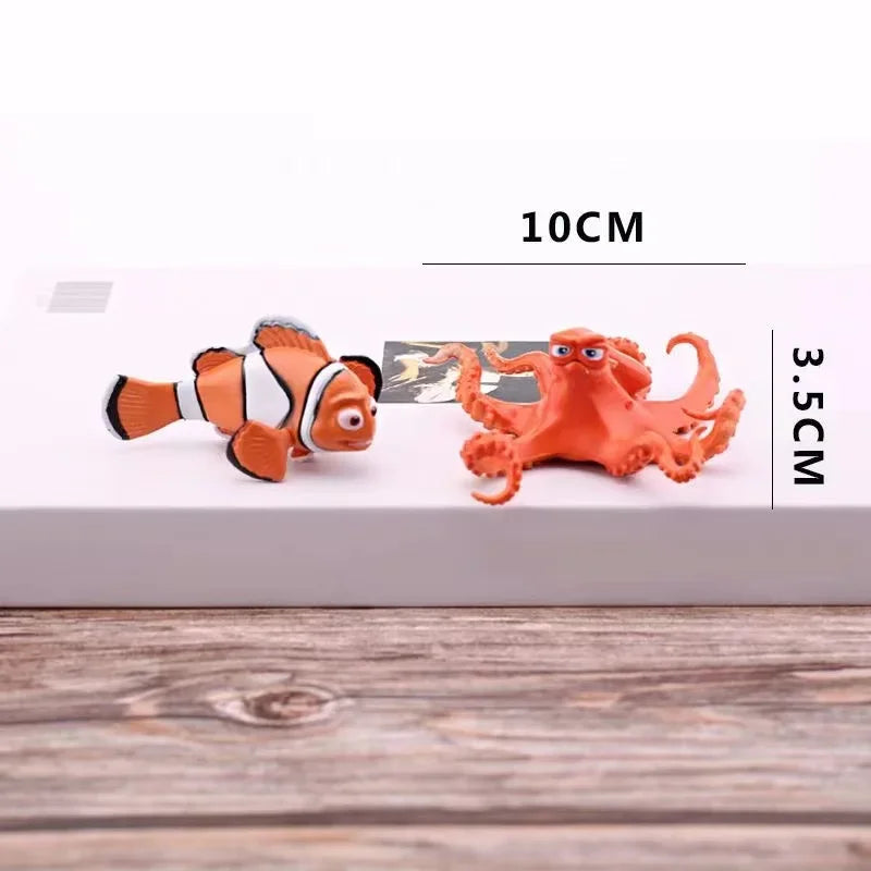 6pcs/Set Disney Finding Nemo Dory Clownfish PVC Action Figure Toys Model Figurine Doll Collection Ornament Dolls Kids Xmas Gifts