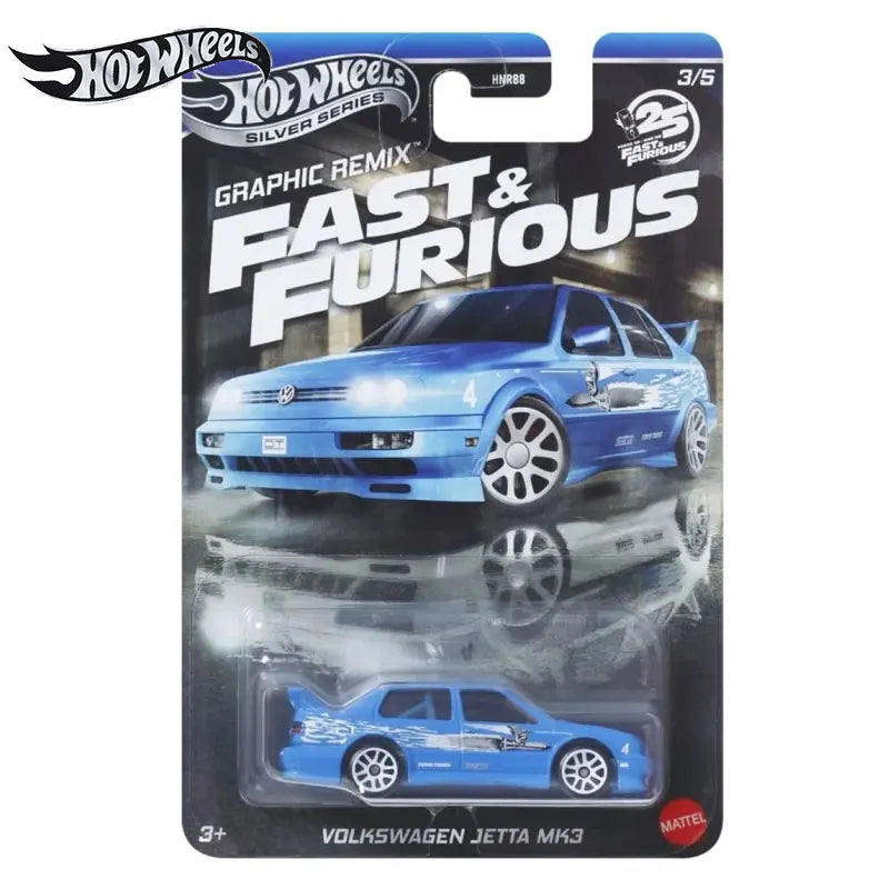 Mattel Hot Wheels Silver Series Fast & Furious 25th Themed Assorted 1/64 Die-Cast Cars - 2025 New Toy Vehicle Model