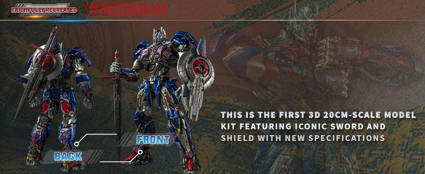 YOLOPARK Transformers Model: The Last Knight AMK PRO Series 20cm Optimus Prime Model Kit Action Figures Toy For Boy Men