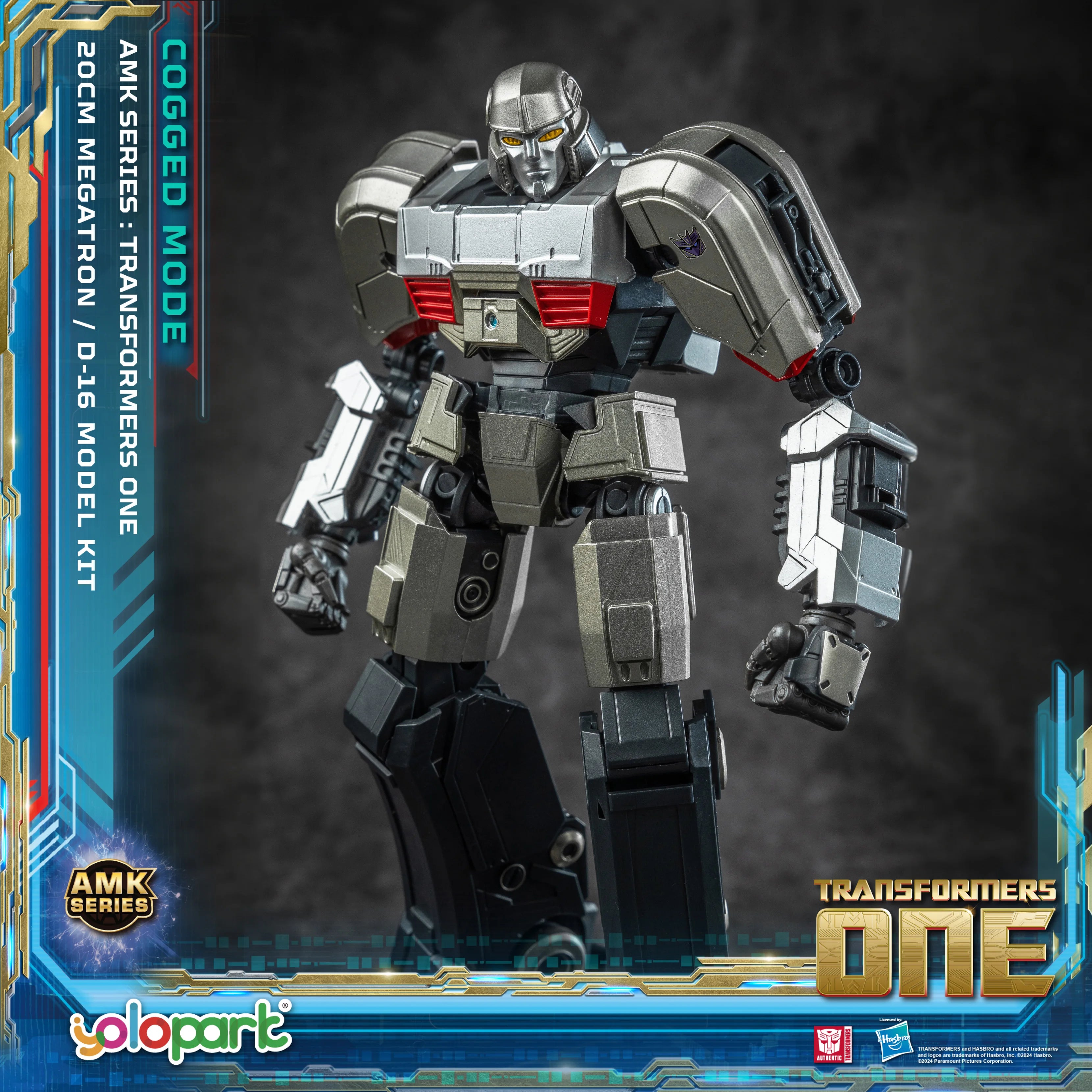 YOLOPARK Transformers One Toy Megatron Cogged Toy Mode,7.87 Inch Highly Articulated No Converting Model Kit