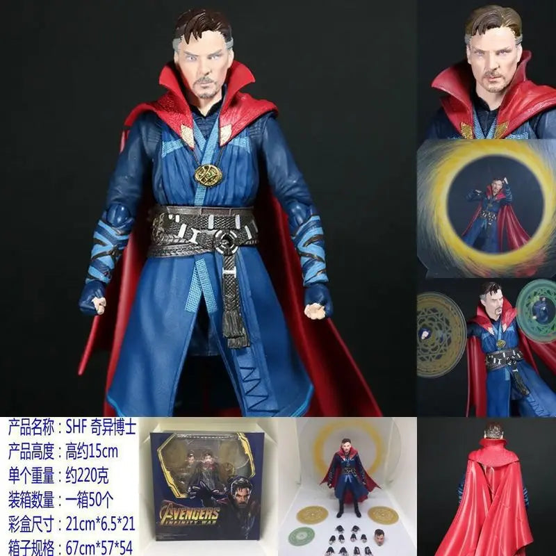 SHF Infinity War Dr Strange Action Figure Desktop Model Ornaments Toys Room decoration Collection Children Birthday Gifts