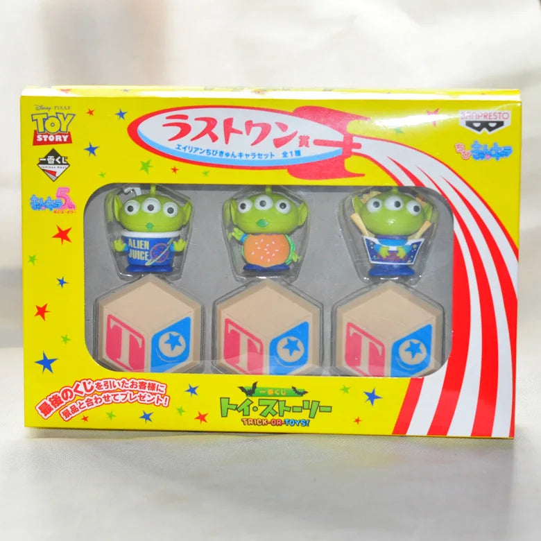 Disneys Cartoon Toy Story Alien Hamburger Statue Creative Three Eyes Alien Action Figure Fashion Brand Pvc Collection Model Gift