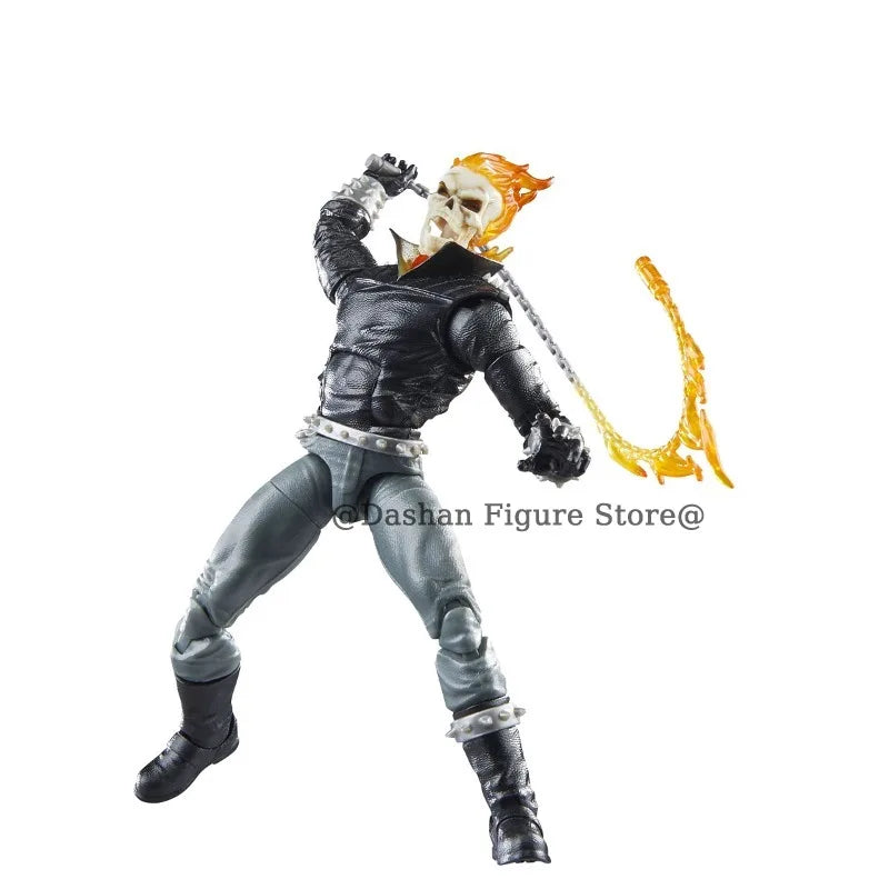 Anime Ghost Rider Action Figure Johnny Blaze Celebrating Figurine 85th Anniversary 6" Collection Model Statue Toys Holiday Gifts