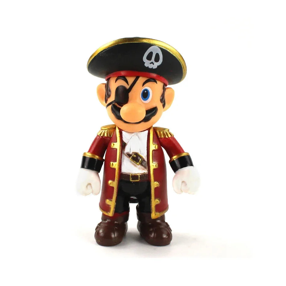 Super Mario Bros Cartoon Dolls Model Birthday Gift Anime Figures Luigi Yoshi Mario Creative Collectible Model Toys.*