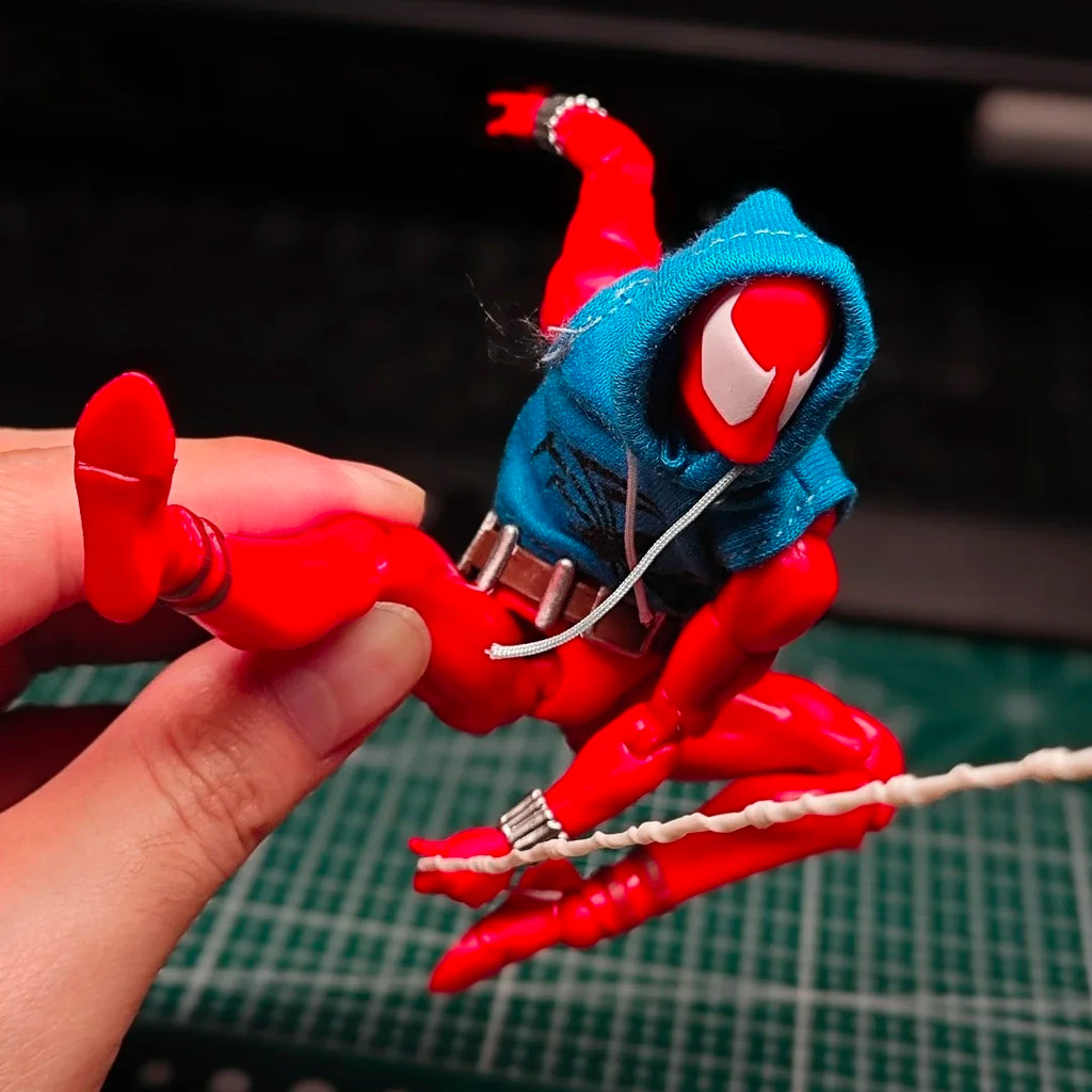 Ct Toys Anime Action Figure Figurine Scarlet Spider Spiderman Mafex 186 The Amazing Spider-Man Comic Version Gifts Toy