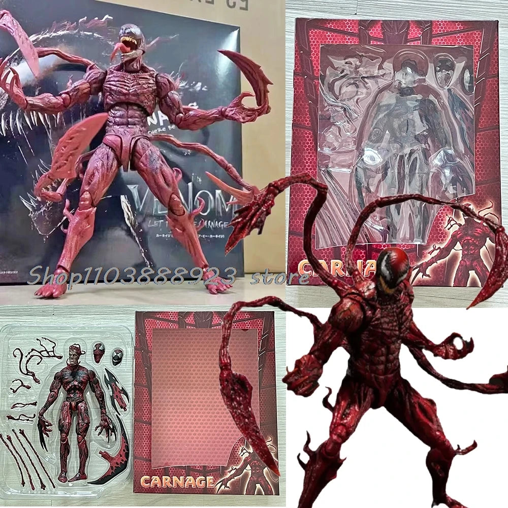 SHF VENOM CARNAGE Figure Movie LET THERE BE Venom CARNAGE Figure Models Anime Toys Birthday Gifts