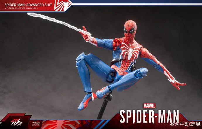 Marvel Avengers Spider-Man Speed Suit Action Figure Toy Display Case Poseable Model Figurine Collectible Birthday Gift