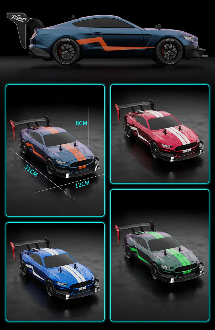 40KM/H Remote Control Car Rechargeabl Racing Drift Electric Graffiti RC Cars Birthday Toys for Boys