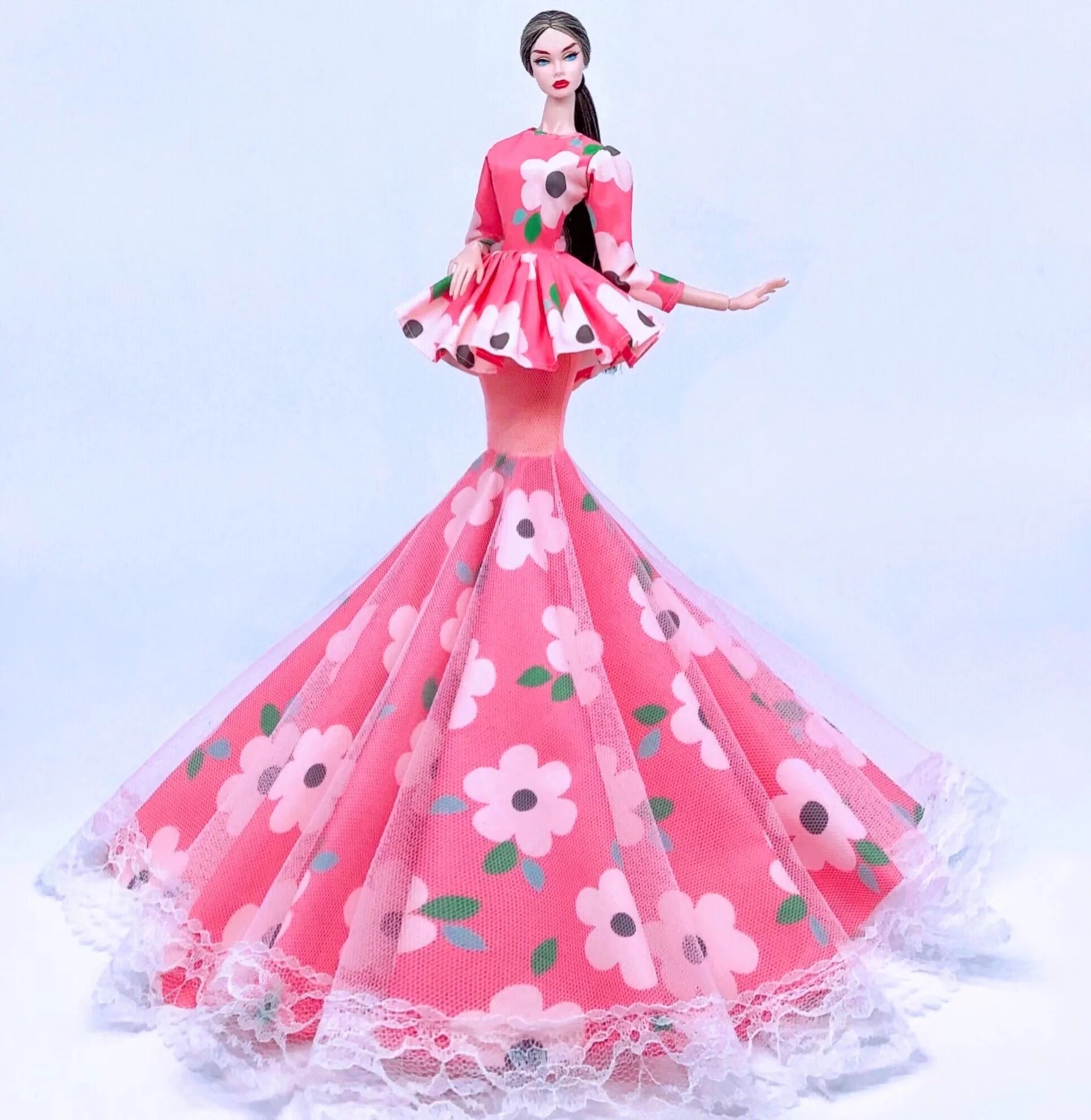 Wedding dress for barbie doll