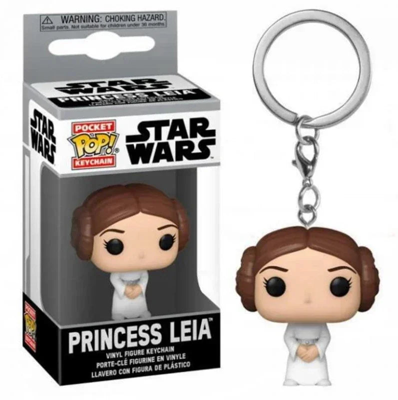 FUNKO Pop Star Wars Luke Skywalker Hera Sindula Asocapotan Laya IG-11 Chewbacca R2-D2 Darth Vader Assault Team Pocket Keychain