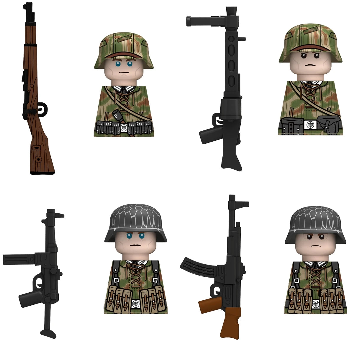 Boy Toys War II Army Soldiers Mini Military Weapons Model Small Particles Building Blocks Suits Childrens Birthday Gifts