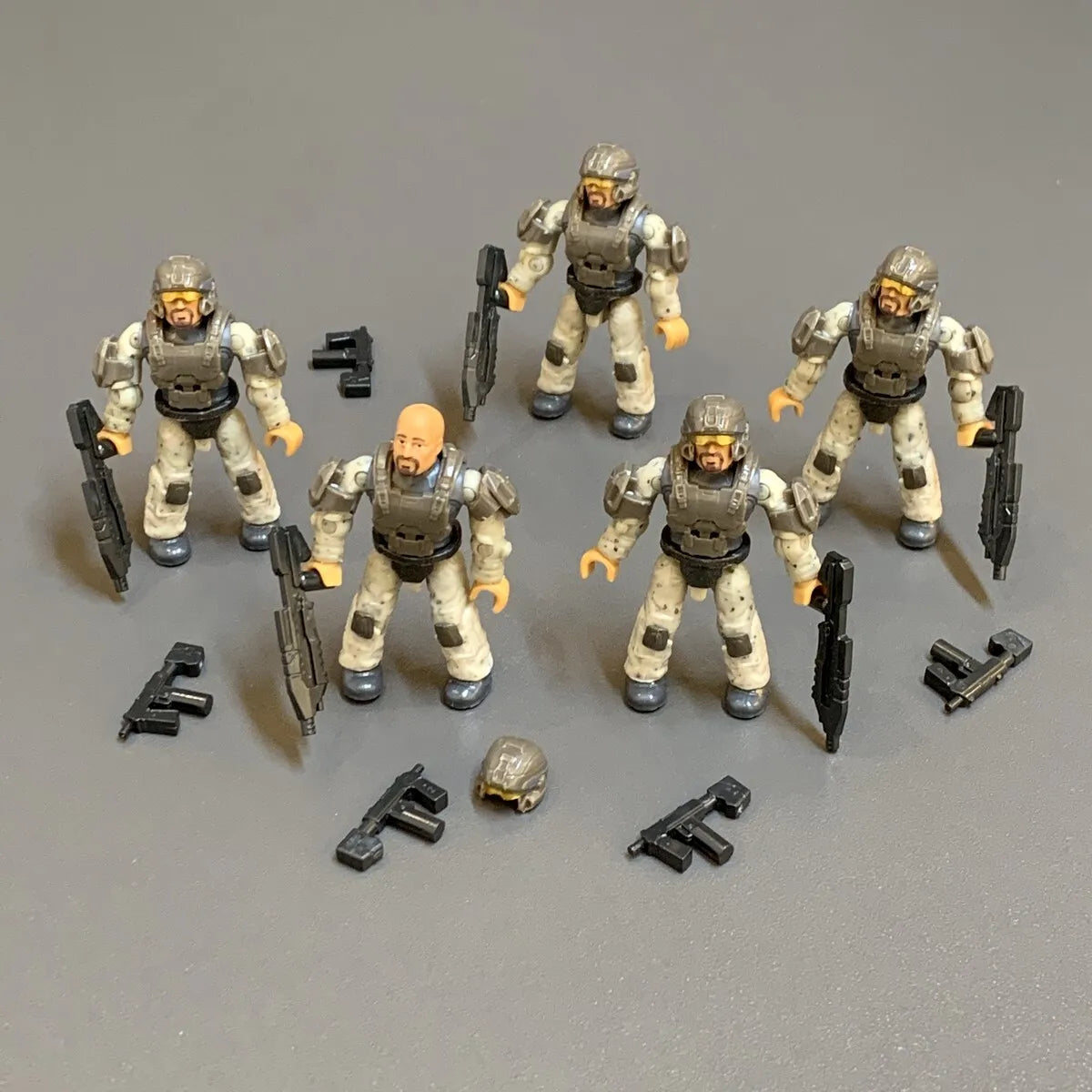 Mega Bloks Construx UNSC Marine Infinite Series Recon Getaway Elite Mercenary Spartan  Brute Troopers Micro Figures Toys