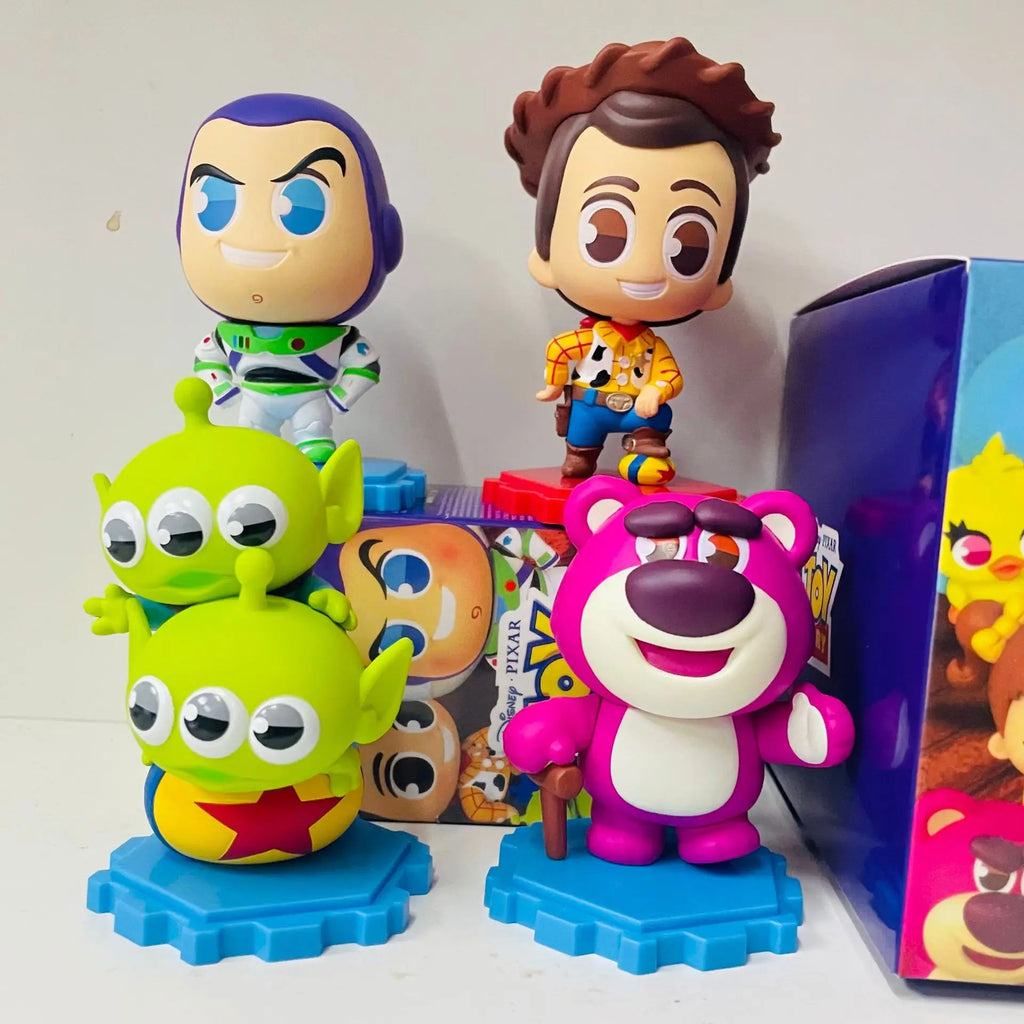 Disneys Cartoon Toy Story Alien Hamburger Statue Creative Three Eyes Alien Action Figure Fashion Brand Pvc Collection Model Gift