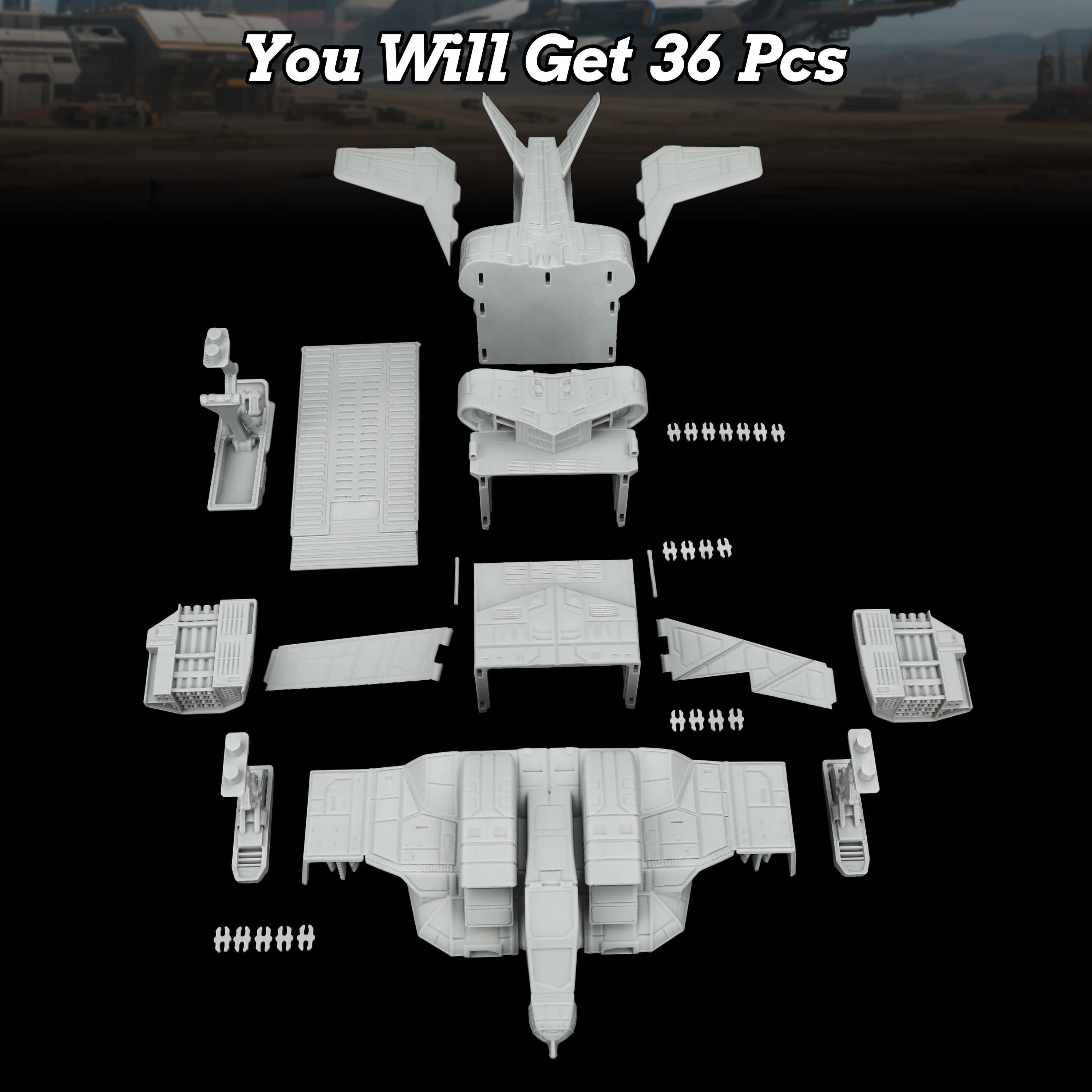 Sci-Fi Spaceship Tabletop Terrain Miniature | TRPG Starship Model for TTRPG Exploration, Collection & Creative Storytelling