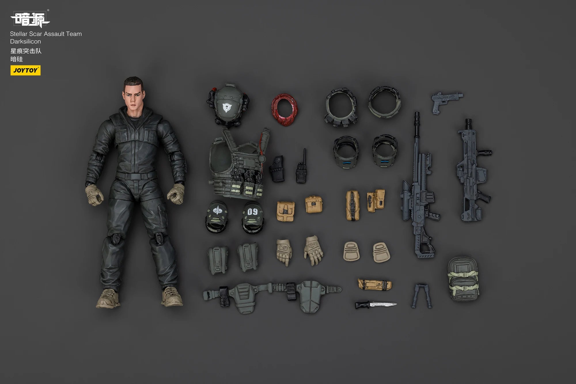 JOYTOY 1/18 Action Figure Dark Source Stellar Scar Assault Team Anime Military Model