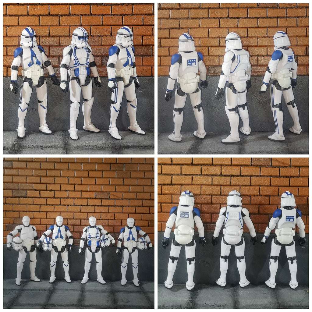 Star Wars 3.75 Inch Trooper 1/18 501st Legion Action Figure Hardcase REX Anakin Dogma Tup Toys Model Loose