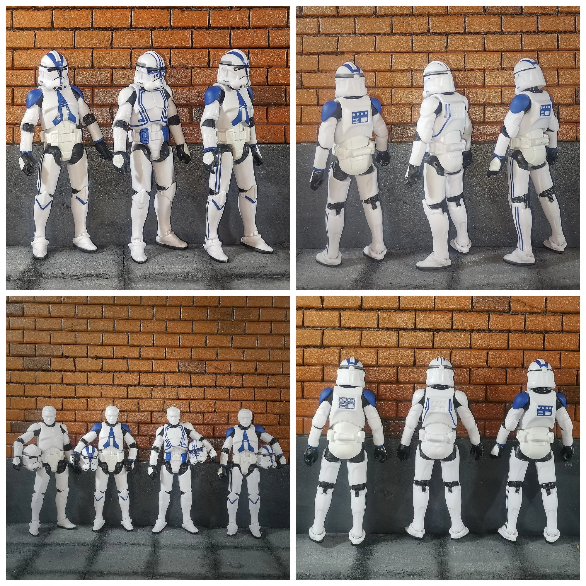 Star Wars 3.75 Inch Trooper 1/18 501st Legion Action Figure Hardcase REX Anakin Dogma Tup Toys Model Loose
