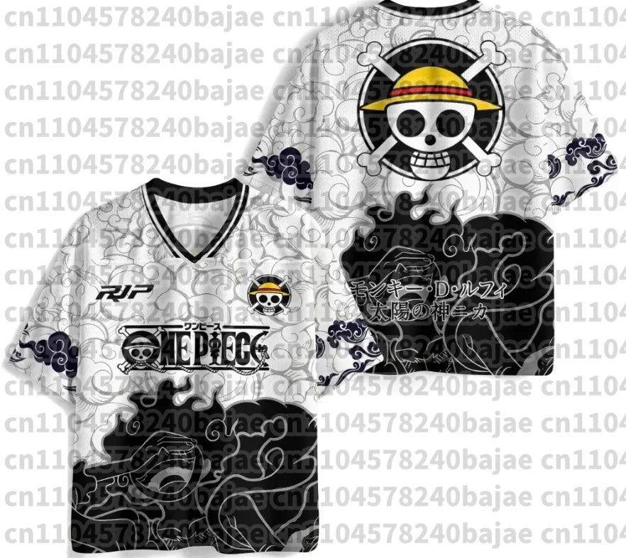 2026 New Summer Japanese Anime One Piece Zoro Luffy 3D Quick-Drying T-Shirt Plus Size for Men Women Children's Top Jersey Gift