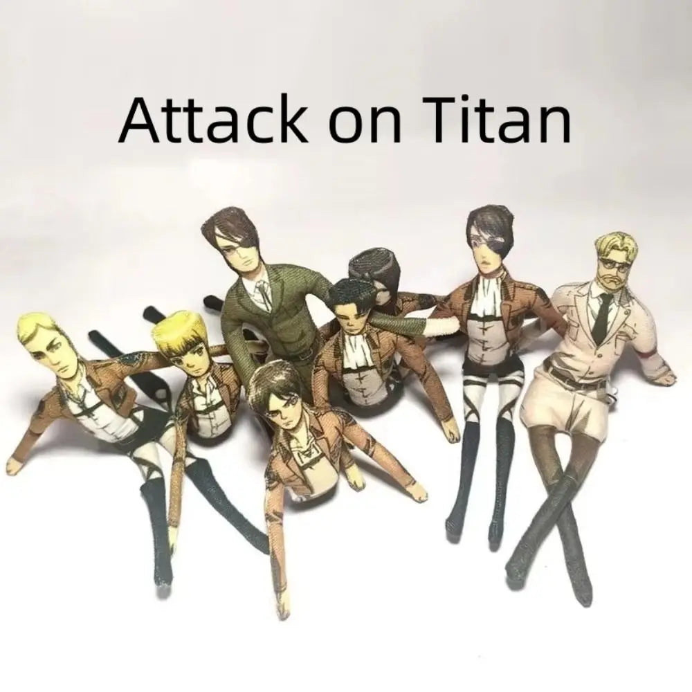 Anime Attack on Titan Plush Toys Doll Kawaii Rivaille Ackerman Twistable Shape Collection Green Stuffed Doll Birthday XMAS Gifts