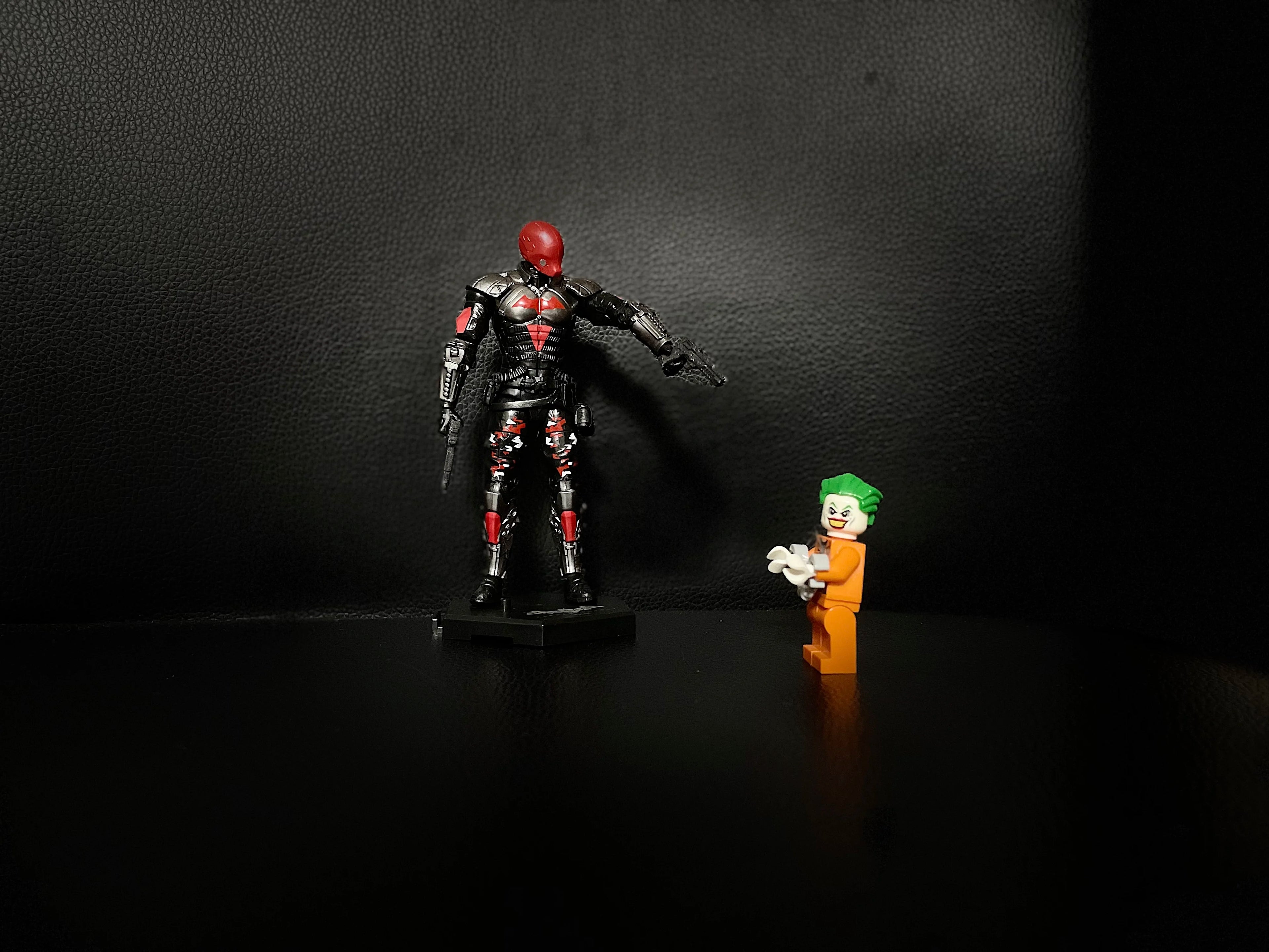 Batman Figure F5 Roundd Culture Batman Series Model Doll Arkham Knight Deathstroke Red Hood Desktop Model Toy Doll Festival Gift