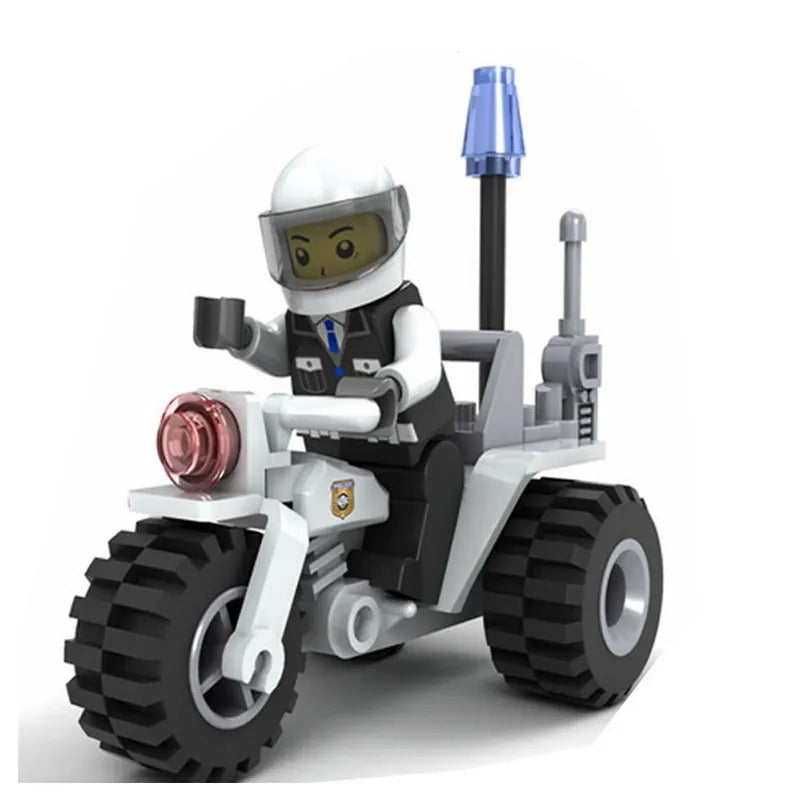 6Pcs Military Ghost Commando Army Soldiers Model Action Figure Blocks Construction Building Bricks Toys For Children