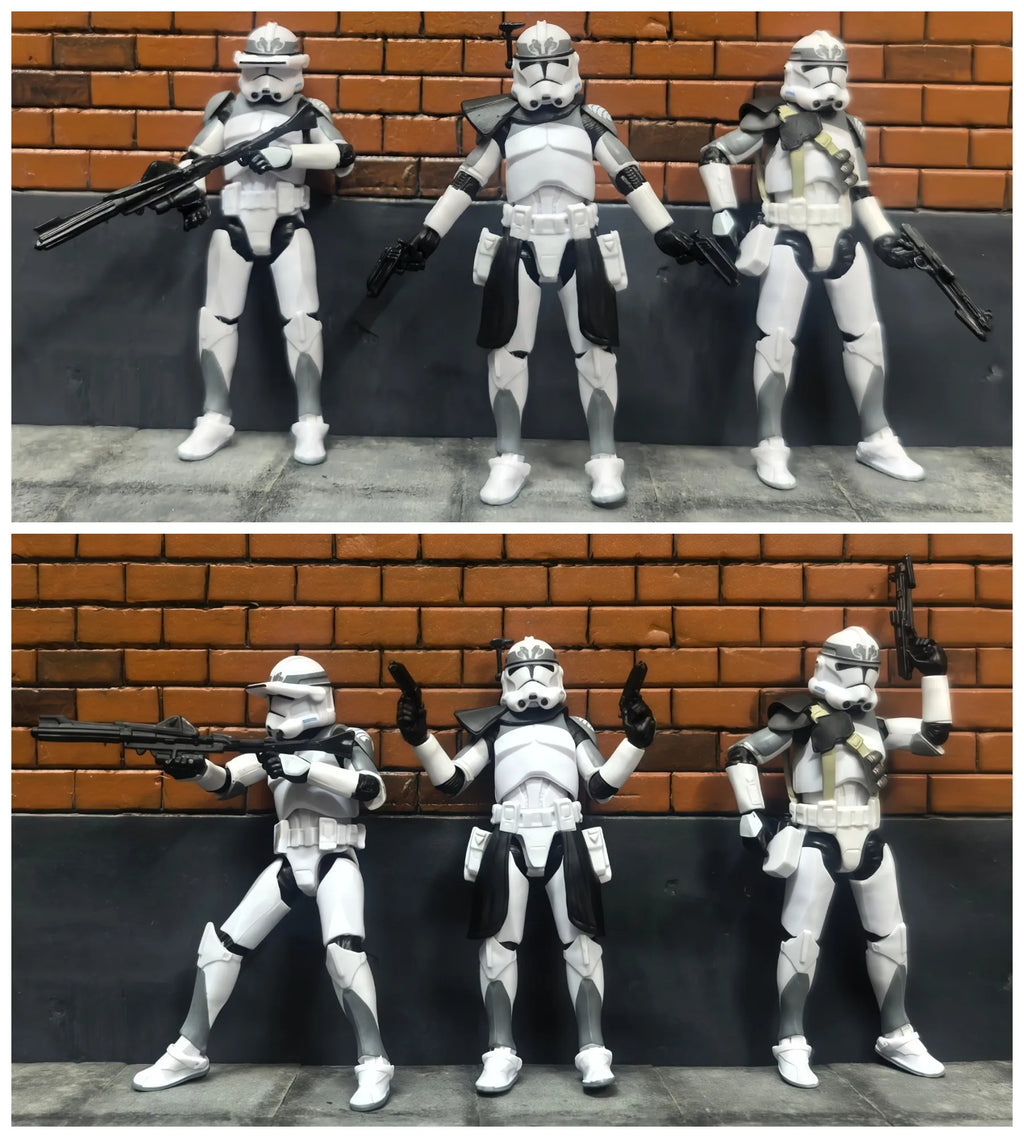 Star Wars 3.75 Inch Trooper 1/18 501st Legion Action Figure Hardcase REX Anakin Dogma Tup Toys Model Loose