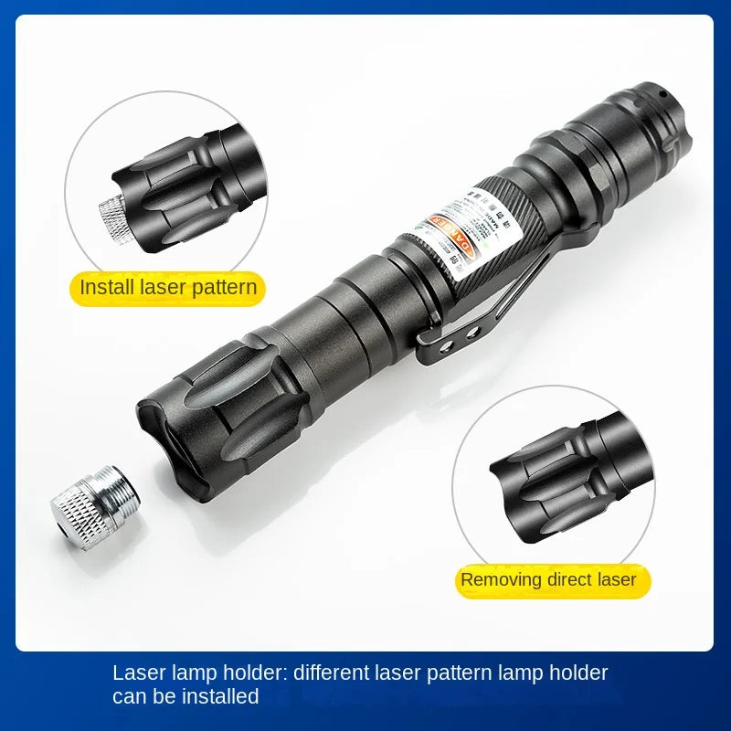 (Do not provide batteries)Green Laser Pointer Teaching Tool Pet Automatic Cat Toys Laser Focus Adjustable Lazer Pen