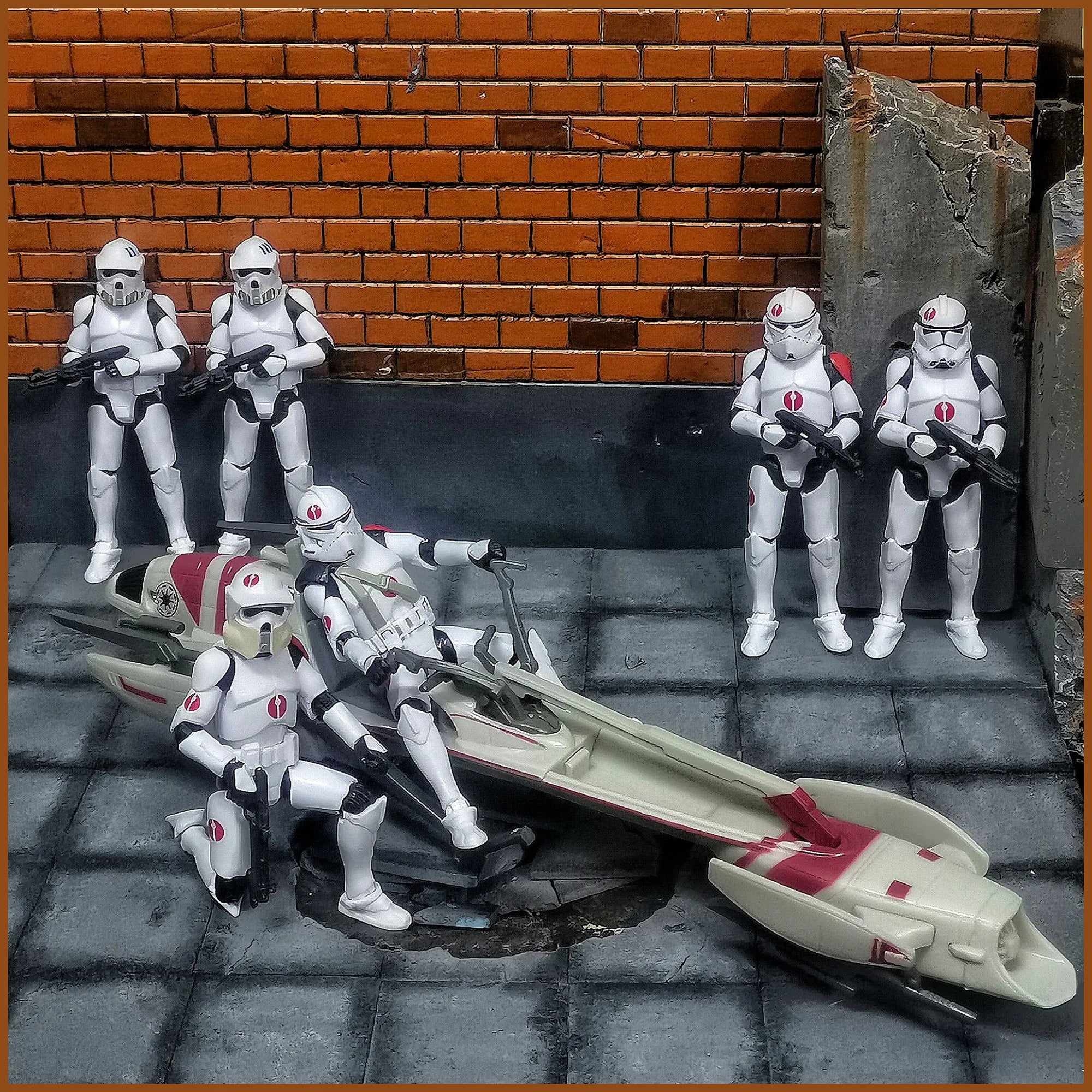 Star Wars 3.75 Inch Trooper 1/18 501st Legion Action Figure Hardcase REX Anakin Dogma Tup Toys Model Loose