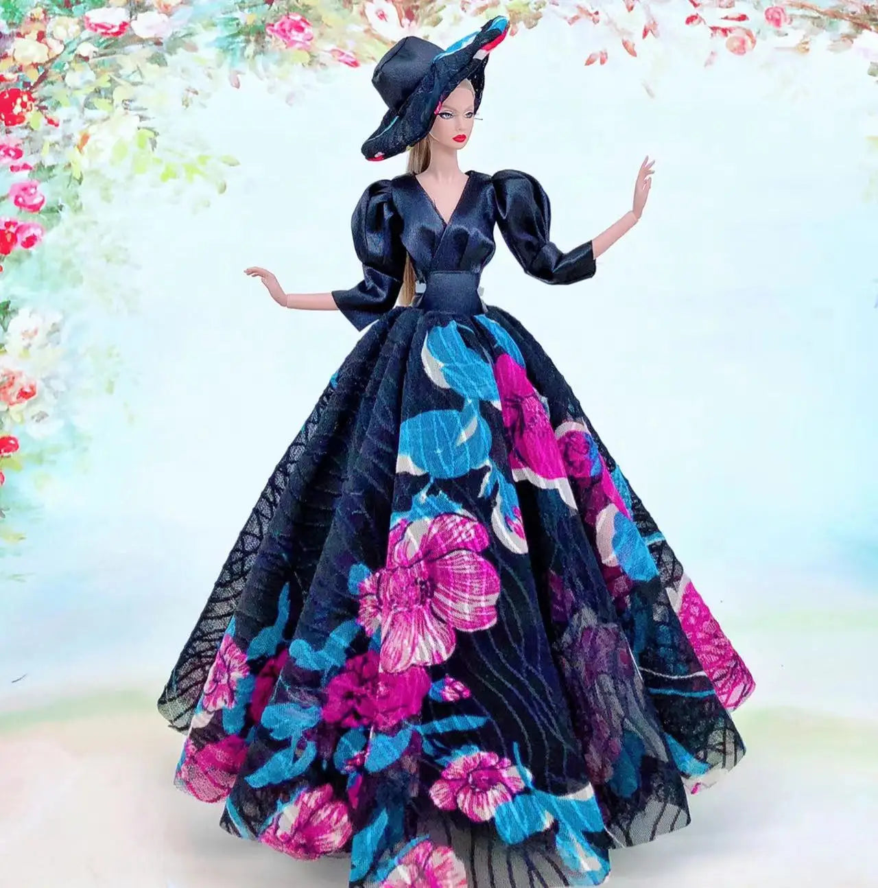 Wedding dress for barbie doll