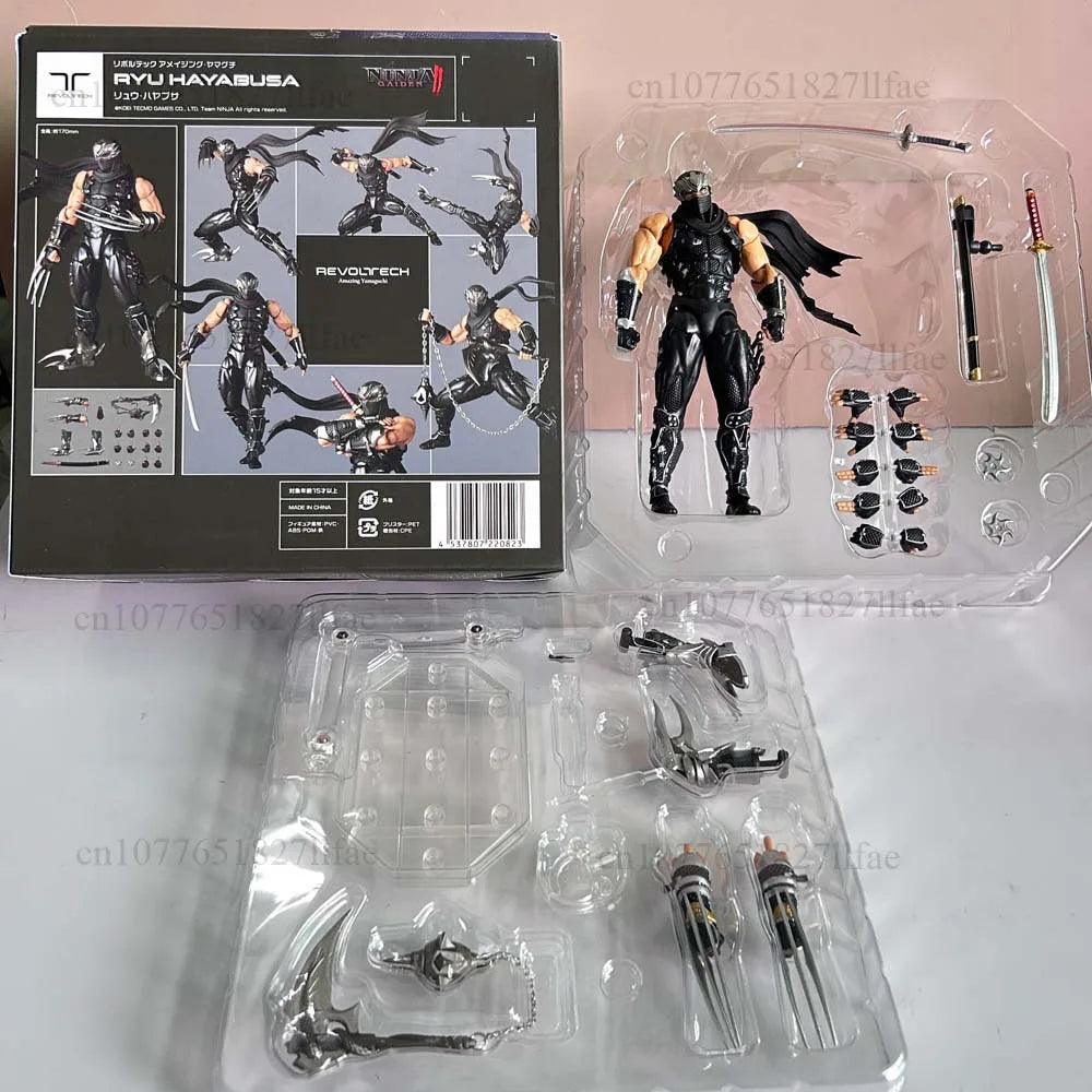 2025 KAIYODO Revoltech 1/12 Amazing Yamaguchi Ryu Hayabusa Ninja Gaiden Action Figure PVC Model Toys Joint Movable Room Decor